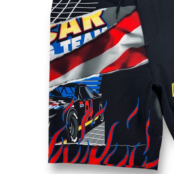 Hurley Nascar Phantom Eco Car Racing Boardshorts Swim Shorts Size 38 20" Outseam - Picture 2 of 9